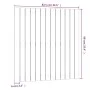 Wandbett-Kopfteil aus massivem Kiefernholz in Grau, 82,5 x 3 x 90 cm von vidaXL, Kopf- und Fußteile - Ref: Foro24-824905, Pre...