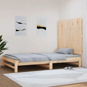 Wandbett-Kopfteil aus massivem Kiefernholz, 108 x 3 x 90 cm von vidaXL, Kopf- und Fußteile - Ref: Foro24-824873, Preis: 47,12...