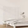 Solid white pine wood wall bed headboard 127.5x3x90 cm by vidaXL, Headboards and footboards - Ref: Foro24-824889, Price: 63,0...