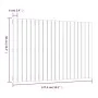 Solid white pine wood wall bed headboard 127.5x3x90 cm by vidaXL, Headboards and footboards - Ref: Foro24-824889, Price: 63,0...