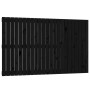 Cabecero de cama de pared madera maciza pino negro 147x3x90 cm de vidaXL, Cabeceros y pies de cama - Ref: Foro24-824897, Prec...