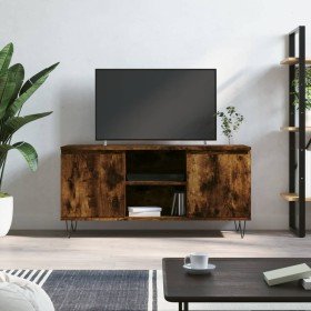 Mueble de TV madera de ingeniería roble ahumado 104x35x50 cm en Muebles TV | Comprar online en Foru.es