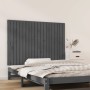 Cabecero de cama de pared madera maciza pino gris 127,5x3x90 cm de vidaXL, Cabeceros y pies de cama - Ref: Foro24-824890, Pre...