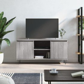 Mueble de TV madera de ingeniería gris Sonoma 104x35x50 cm en Muebles TV | Comprar online en Foru.es
