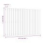 Cabecero de cama de pared madera maciza pino gris 127,5x3x90 cm de vidaXL, Cabeceros y pies de cama - Ref: Foro24-824890, Pre...