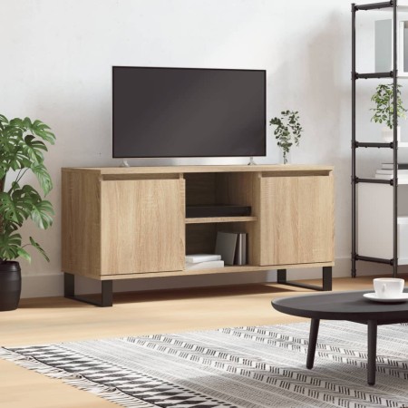 Mueble de TV madera de ingeniería roble Sonoma 104x35x50 cm en Muebles TV | Comprar online en Foru.es