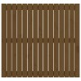Cabecero cama pared madera maciza pino marrón miel 95,5x3x90 cm de vidaXL, Cabeceros y pies de cama - Ref: Foro24-824886, Pre...