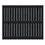 Cabecero de cama de pared madera maciza pino negro 108x3x90 cm de vidaXL, Cabeceros y pies de cama - Ref: Foro24-824877, Prec...