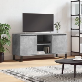 Mueble de TV madera de ingeniería gris hormigón 104x35x50 cm en Muebles TV | Comprar online en Foru.es