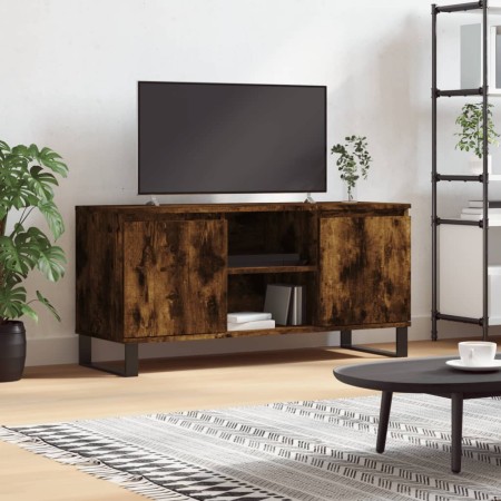 Mueble de TV madera de ingeniería roble ahumado 104x35x50 cm en Muebles TV | Comprar online en Foru.es