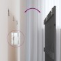 Cabecero de cama de pared madera maciza pino gris 166x3x90 cm de vidaXL, Cabeceros y pies de cama - Ref: Foro24-824910, Preci...