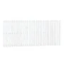Solid white pine wood wall bed headboard 204x3x90 cm by vidaXL, Headboards and footboards - Ref: Foro24-824879, Price: 126,48...