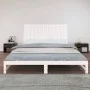 Wandbett-Kopfteil aus massivem weißem Kiefernholz, 204 x 3 x 90 cm von vidaXL, Kopf- und Fußteile - Ref: Foro24-824879, Preis...