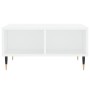 Mesa de centro madera de ingeniería blanco 60x60x30 cm en Mesas de centro | Comprar online en Foru.es