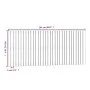 Solid white pine wood wall bed headboard 204x3x90 cm by vidaXL, Headboards and footboards - Ref: Foro24-824879, Price: 126,48...