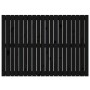 Cabecero de cama de pared madera maciza pino negro 127,5x3x90cm de vidaXL, Cabeceros y pies de cama - Ref: Foro24-824892, Pre...