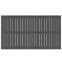 Cabecero de cama de pared madera maciza pino gris 159,5x3x90 cm de vidaXL, Cabeceros y pies de cama - Ref: Foro24-824900, Pre...