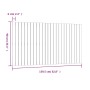 Cabecero de cama de pared madera maciza pino gris 159,5x3x90 cm de vidaXL, Cabeceros y pies de cama - Ref: Foro24-824900, Pre...