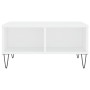 Mesa de centro madera de ingeniería blanco 60x60x30 cm en Mesas de centro | Comprar online en Foru.es