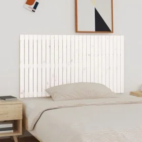Solid white pine wood wall bed headboard 166x3x90 cm by vidaXL, Headboards and footboards - Ref: Foro24-824909, Price: 102,17...