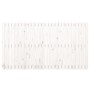 Cabecero de cama de pared madera maciza pino blanco 166x3x90 cm de vidaXL, Cabeceros y pies de cama - Ref: Foro24-824909, Pre...
