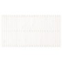 Cabecero de cama de pared madera maciza pino blanco 204x3x110cm de vidaXL, Cabeceros y pies de cama - Ref: Foro24-824929, Pre...