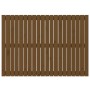 Cabecero cama pared madera maciza pino marrón miel 127,5x3x90cm de vidaXL, Cabeceros y pies de cama - Ref: Foro24-824891, Pre...