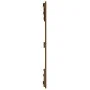 Wandbett-Kopfteil aus massivem Kiefernholz, honigbraun, 127,5 x 3 x 90 cm von vidaXL, Kopf- und Fußteile - Ref: Foro24-824891...