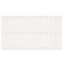 Cabecero de cama pared madera maciza pino blanco 159,5x3x90 cm de vidaXL, Cabeceros y pies de cama - Ref: Foro24-824899, Prec...