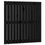 Cabecero de cama de pared madera maciza pino negro 82,5x3x90 cm de vidaXL, Cabeceros y pies de cama - Ref: Foro24-824907, Pre...