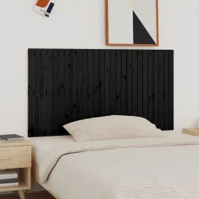 Solid black pine wood wall bed headboard 166x3x90 cm by vidaXL, Headboards and footboards - Ref: Foro24-824912, Price: 102,17...