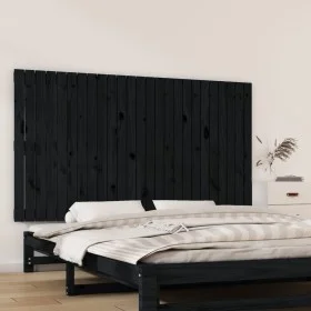 Black pine solid wood wall bed headboard 159.5x3x90cm by vidaXL, Headboards and footboards - Ref: Foro24-824902, Price: 126,9...