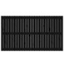 Cabecero de cama de pared madera maciza pino negro 159,5x3x90cm de vidaXL, Cabeceros y pies de cama - Ref: Foro24-824902, Pre...