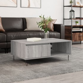 Mesa de centro madera de ingeniería gris Sonoma 90x60x35 cm en Mesas de centro | Comprar online en Foru.es