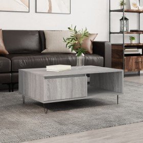 Mesa de centro madera de ingeniería gris Sonoma 90x60x35 cm en Mesas de centro | Comprar online en Foru.es