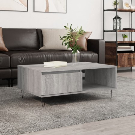 Mesa de centro madera de ingeniería gris Sonoma 90x60x35 cm en Mesas de centro | Comprar online en Foru.es