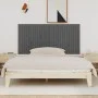 Wandbett-Kopfteil aus massivem Kiefernholz in Grau, 185 x 3 x 90 cm von vidaXL, Kopf- und Fußteile - Ref: Foro24-824915, Prei...