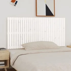 Solid white pine wood wall bed headboard 185x3x90 cm by vidaXL, Headboards and footboards - Ref: Foro24-824914, Price: 145,05...