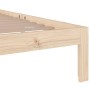 Estructura de cama de madera maciza 90x200 cm de vidaXL, Camas y somieres - Ref: Foro24-814739, Precio: 85,91 €, Descuento: %