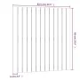 Wandbett-Kopfteil aus massivem weißem Kiefernholz, 82,5 x 3 x 90 cm von vidaXL, Kopf- und Fußteile - Ref: Foro24-824904, Prei...