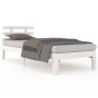 Estructura de cama madera maciza blanco 90x200 cm de vidaXL, Camas y somieres - Ref: Foro24-814740, Precio: 101,87 €, Descuen...