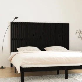 Black pine solid wood wall bed headboard 204x3x110 cm by vidaXL, Headboards and footboards - Ref: Foro24-824932, Price: 183,3...