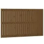 Wandbett-Kopfteil aus massivem Kiefernholz, honigbraun, 140 x 3 x 90 cm von vidaXL, Kopf- und Fußteile - Ref: Foro24-824921, ...