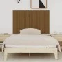 Wandbett-Kopfteil aus massivem Kiefernholz, honigbraun, 140 x 3 x 90 cm von vidaXL, Kopf- und Fußteile - Ref: Foro24-824921, ...