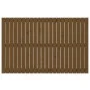 Wandbett-Kopfteil aus massivem Kiefernholz, honigbraun, 140 x 3 x 90 cm von vidaXL, Kopf- und Fußteile - Ref: Foro24-824921, ...