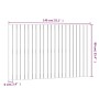 Cabecero cama pared madera maciza pino marrón miel 140x3x90 cm de vidaXL, Cabeceros y pies de cama - Ref: Foro24-824921, Prec...