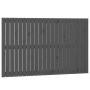 Cabecero de cama de pared madera maciza pino gris 140x3x90 cm de vidaXL, Cabeceros y pies de cama - Ref: Foro24-824920, Preci...
