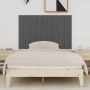 Cabecero de cama de pared madera maciza pino gris 140x3x90 cm de vidaXL, Cabeceros y pies de cama - Ref: Foro24-824920, Preci...