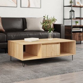 Mesa de centro madera de ingeniería roble Sonoma 104x60x35 cm en Mesas de centro | Comprar online en Foru.es