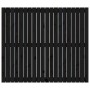 Cabecero de cama pared madera maciza pino negro 127,5x3x110 cm de vidaXL, Cabeceros y pies de cama - Ref: Foro24-824942, Prec...